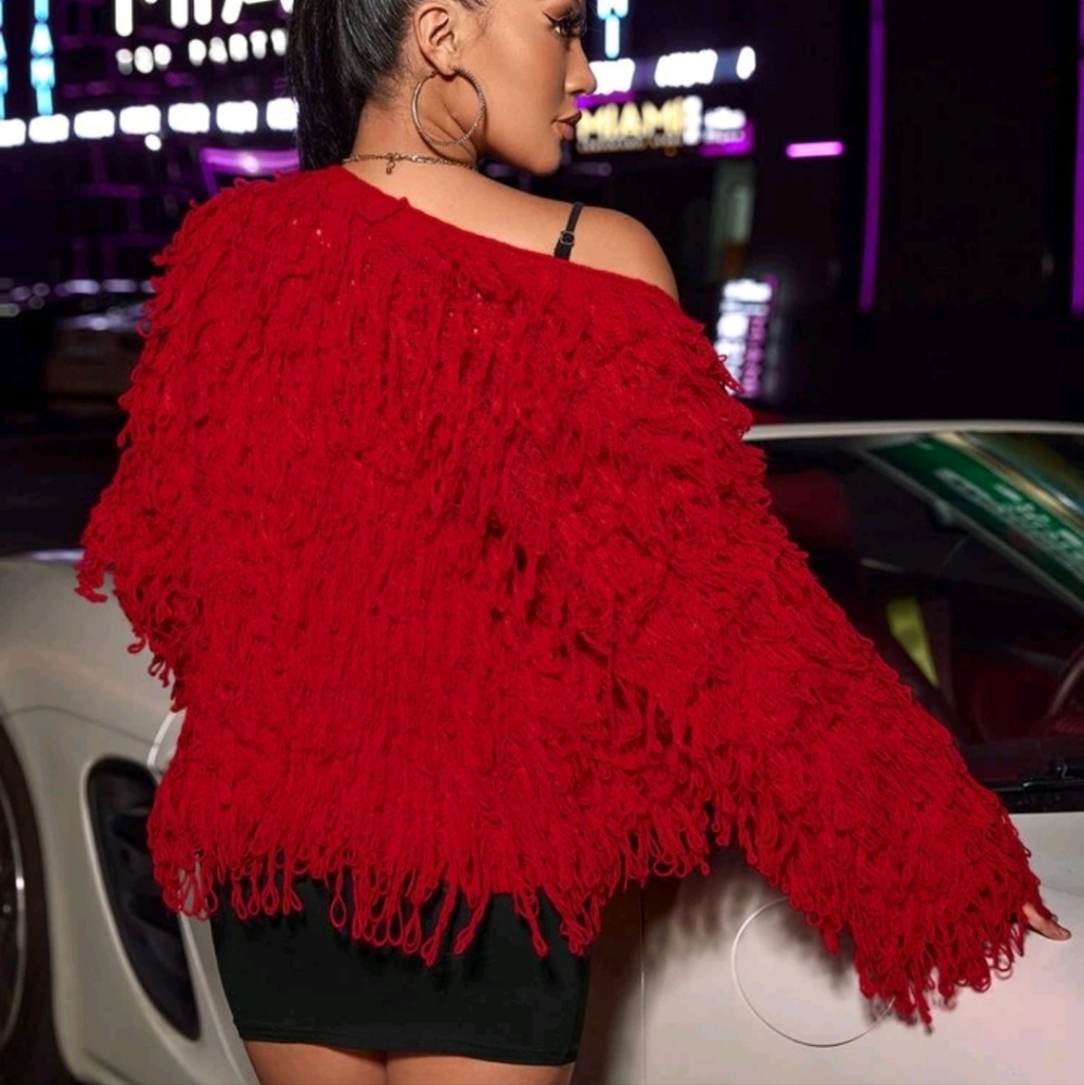 New fringe shaggy sweater - Picture 7 of 7